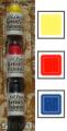 3 mini sticks jaune, rouge, bleu