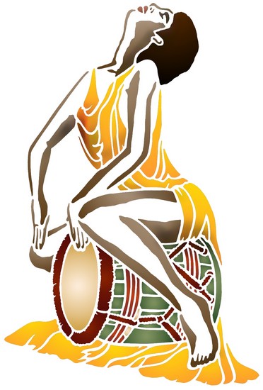 Afri1009 femme tambour mon artisane
