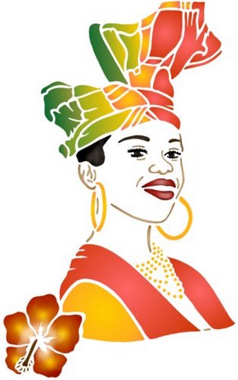 Afric89 creole pochoir