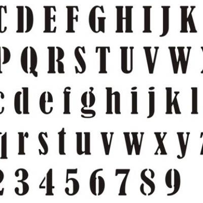 Alphabet etroit bernard