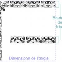 Angle frise polynesienne tortue frise tahitienne pochoir a peindre