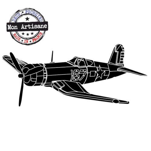 Avion corsair pochoir mon artisane
