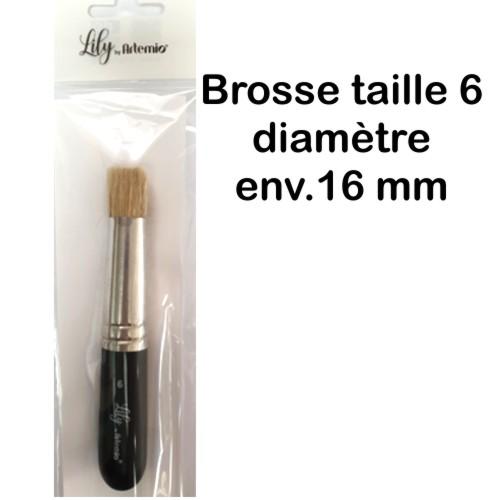 Brosse pochoir taille 6 lily