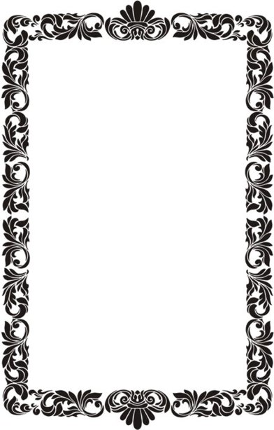 Cadre baroque pochoir vintage mon artisane