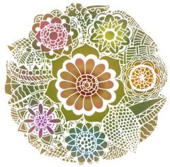 Rosace fleurie mandala