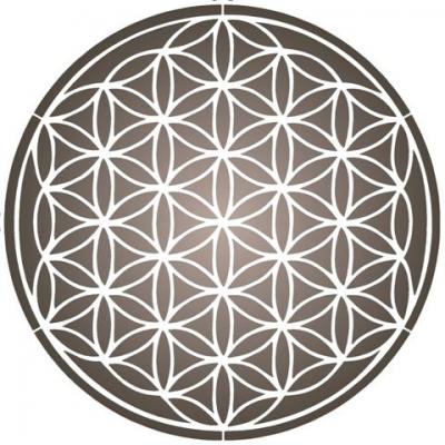 Div6077 pochoir fleur de vie mon artisane mandala