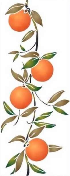 F 012 frise oranges verti