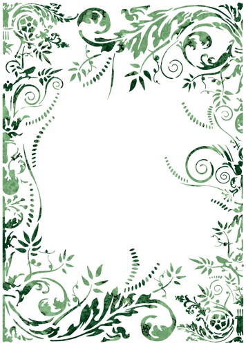 Fl13002 cadre volutes baroques pochoir mon artisane