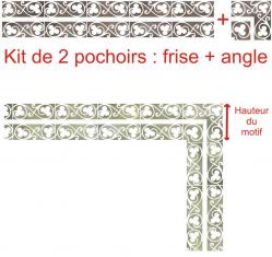 Frise et angle trefles