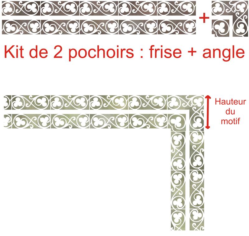 Fr223410 frise et angle trefles faiences carrelages medium