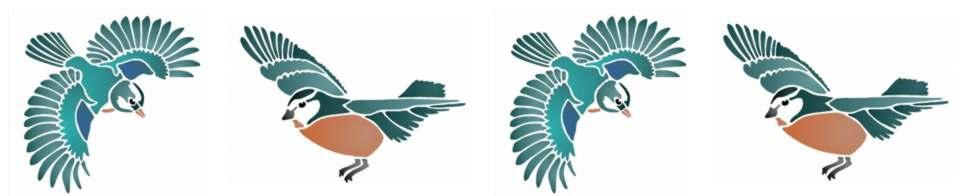 Fri156896 frise 4 oiseaux