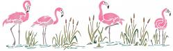 Frise de flamants roses 2