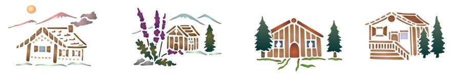 Fri461897 frise chalets