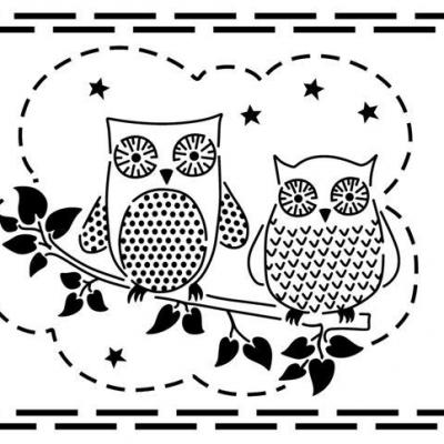 Fri870948 frise de hibous large 