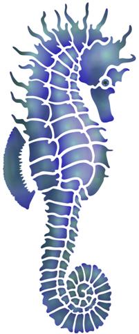 Hippocampe pochoir mon artisane mar91245 small