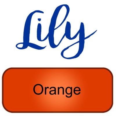 Lily artemio orange peinture pochoir copie