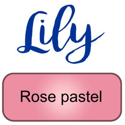 Lily artemio rose pastel pink peinture pochoir copie