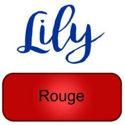 Lily artemio rouge red peinture pochoir copie