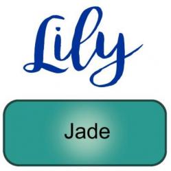 Lily artemio vert jade green peinture pochoir copie