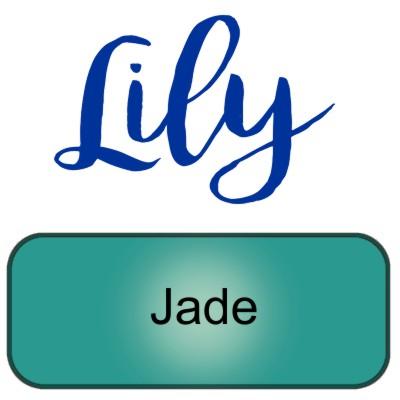 Lily artemio vert jade green peinture pochoir copie