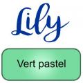 Lily artemio vert pastel green peinture pochoir copie