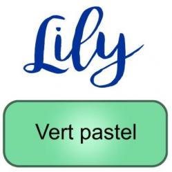 Lily artemio vert pastel green peinture pochoir copie