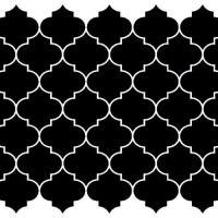 Moucharabieh pochoir mon artisane mc15 noir