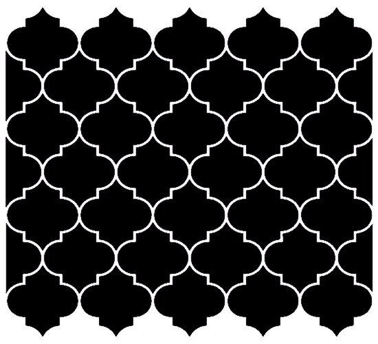 Moucharabieh pochoir mon artisane mc15 noir