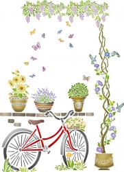 Vélo glycine plantes