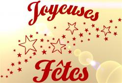 Joyeuses Fêtes étoiles