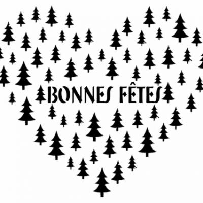 Noel65712 bonnes fetes coeurs sapin de noel mon artisane style pochoir