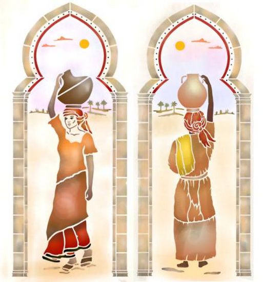 Orient37 portes orientales 2 porteuses deau