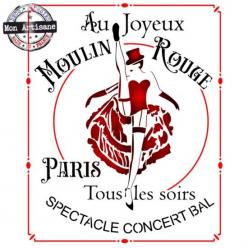 Pochoir a peindre moulin rouge affiche vintage mon artisane style pochoir