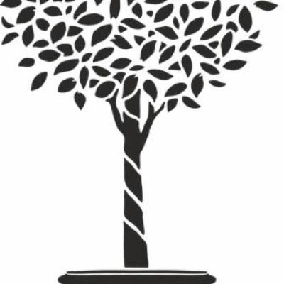 Buis sur tige en pot pochoir a peindre mon artisane