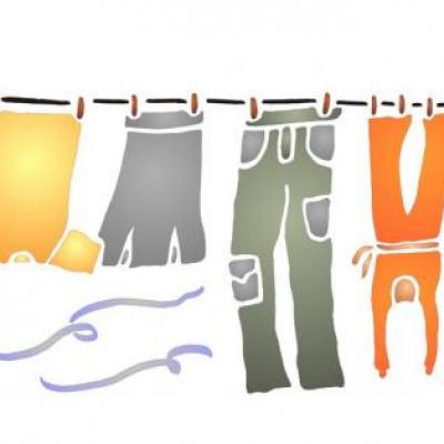 Pochoir corde a linge grand etendage spfr107 mon artisane