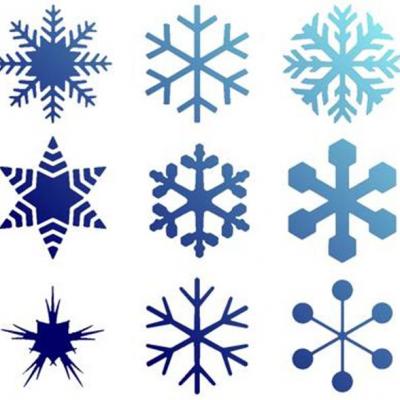 Pochoir flocons de neige noel