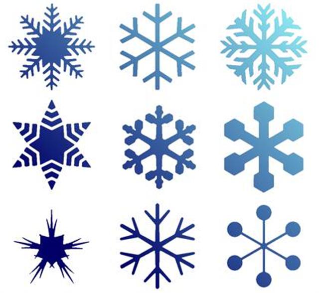 Pochoir flocons de neige noel