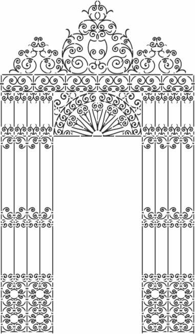 Pochoir grille orientale portail a peindre mon artisane stipo207