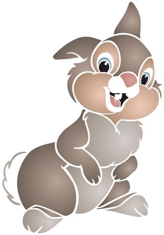 Pochoir lapin panpan