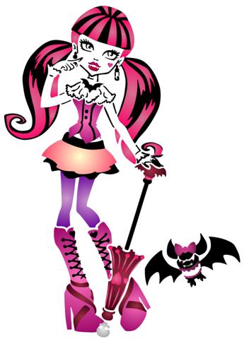 Pochoir monster high 2 chauve souris