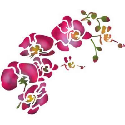 Pochoir orchidee design mon artisane fl9851