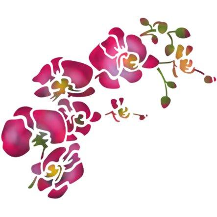 Pochoir orchidee design mon artisane fl9851