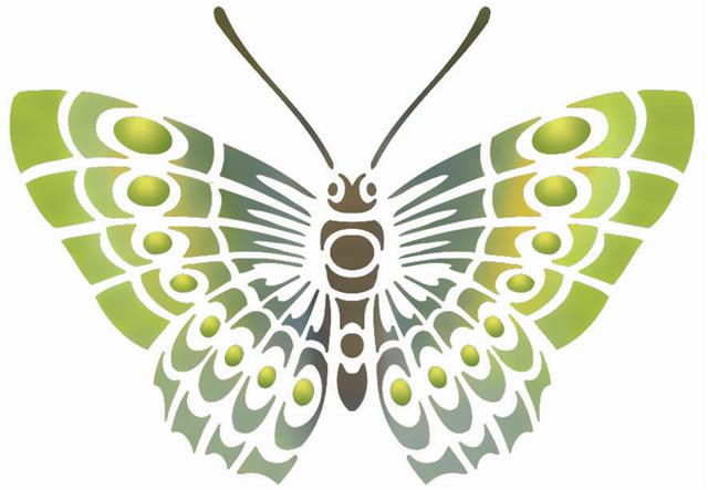 Pochoir papillon stipo88