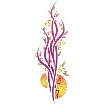 Pochoir plante design stipo722 fleur design 11 mon artisane