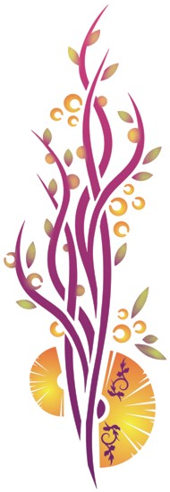 Pochoir plante design stipo722 fleur design 11