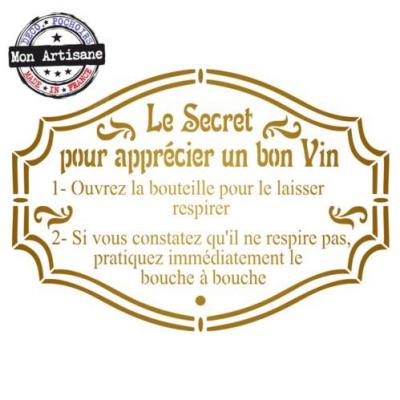 Pochoir secret vin ref sec2