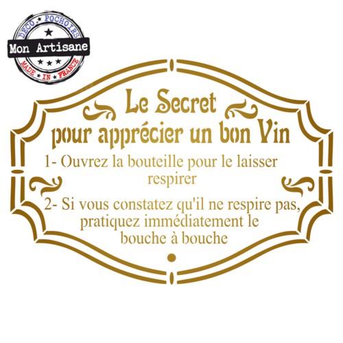 Pochoir secret vin ref sec2