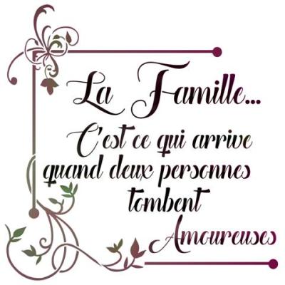 Texte pochoir la famille lettrage a peindre sticker texte