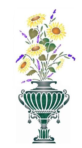 Vase bouquet tournesollavande small